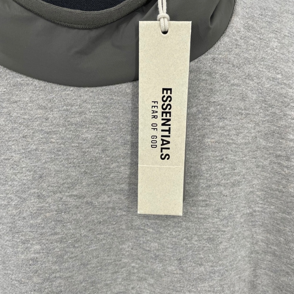 Fear of God Essentials Hoodie Mens XL Grey Contrast Hood Gorpcore Luxury NWT - Picture 2 of 16
